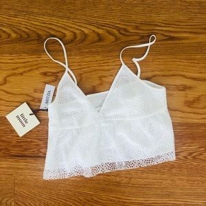 Cropped Eyelet Camisole